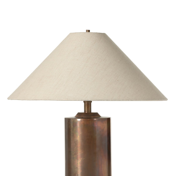 Seaton Table Lamp In Iridescent Acid Wash