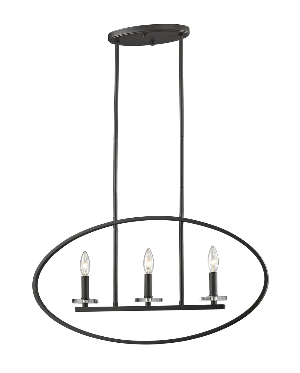 Verona 3 Light Pendant in Bronze Finish