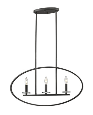 Verona 3 Light Pendant in Bronze Finish