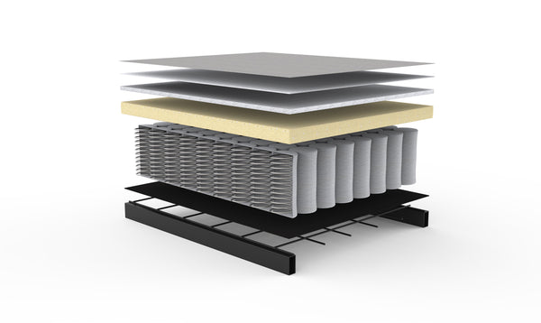CASSIUS D.E.L. SLEEPER SOFA in MELANGE LIGHT GREY FABRIC WITH Chrome legs 538
