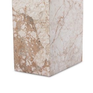 Romano End Table In Desert Taupe Marble