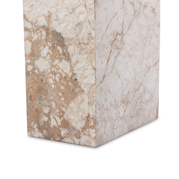 Romano End Table In Desert Taupe Marble