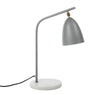 Loren Modern Table Lamp - Silver/White Marble