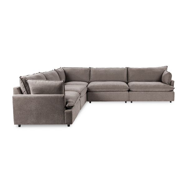 Caplan 5-Piece Modular Sectional Sofa - Elite Charcoal