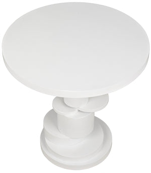 Hugo Side Table, Solid White