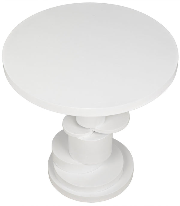 Hugo Side Table, Solid White