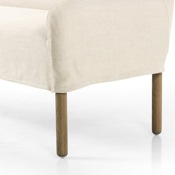 Addington Slipcover Bench in Brussels Natural