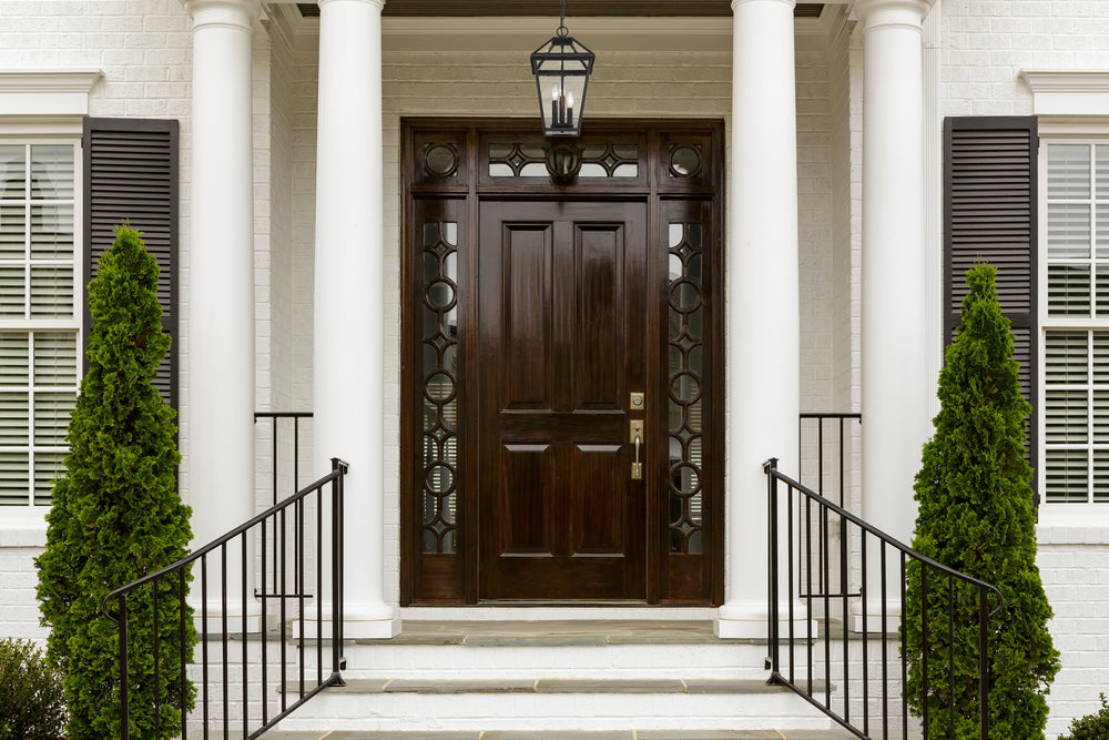 Talbot 3 Light Outdoor Chain Mount Ceiling Fixture in Rubbed Bronze Finish