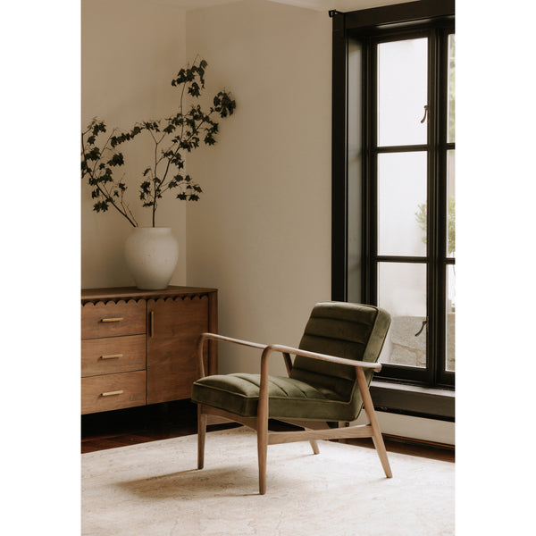 Anderson Armchair in Dark Ivy Velvet