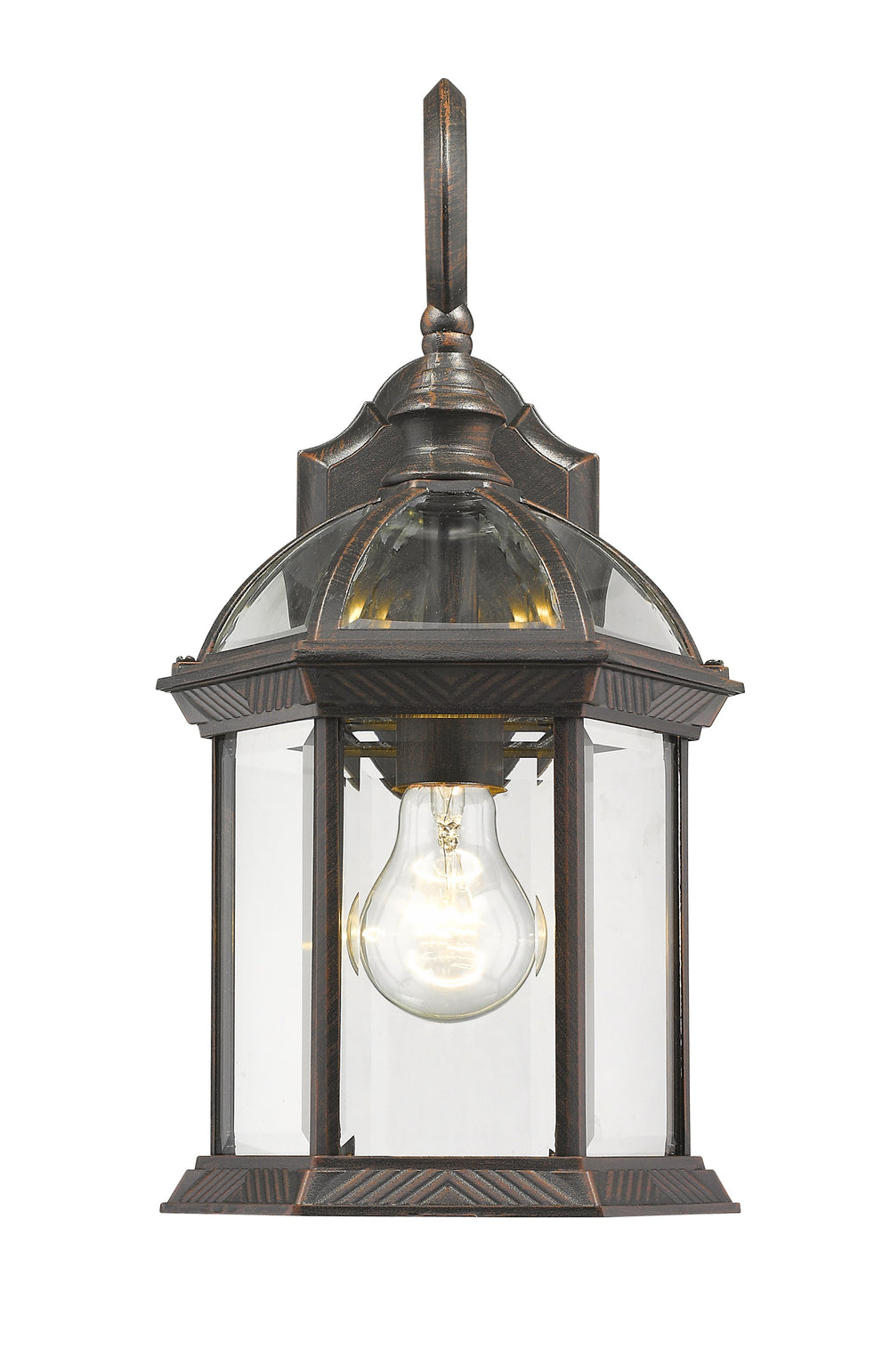Annex 1 Light Outdoor Wall Light in Rust Finish