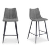 Moe's Alibi Bar Stool Dark Grey Set of Two