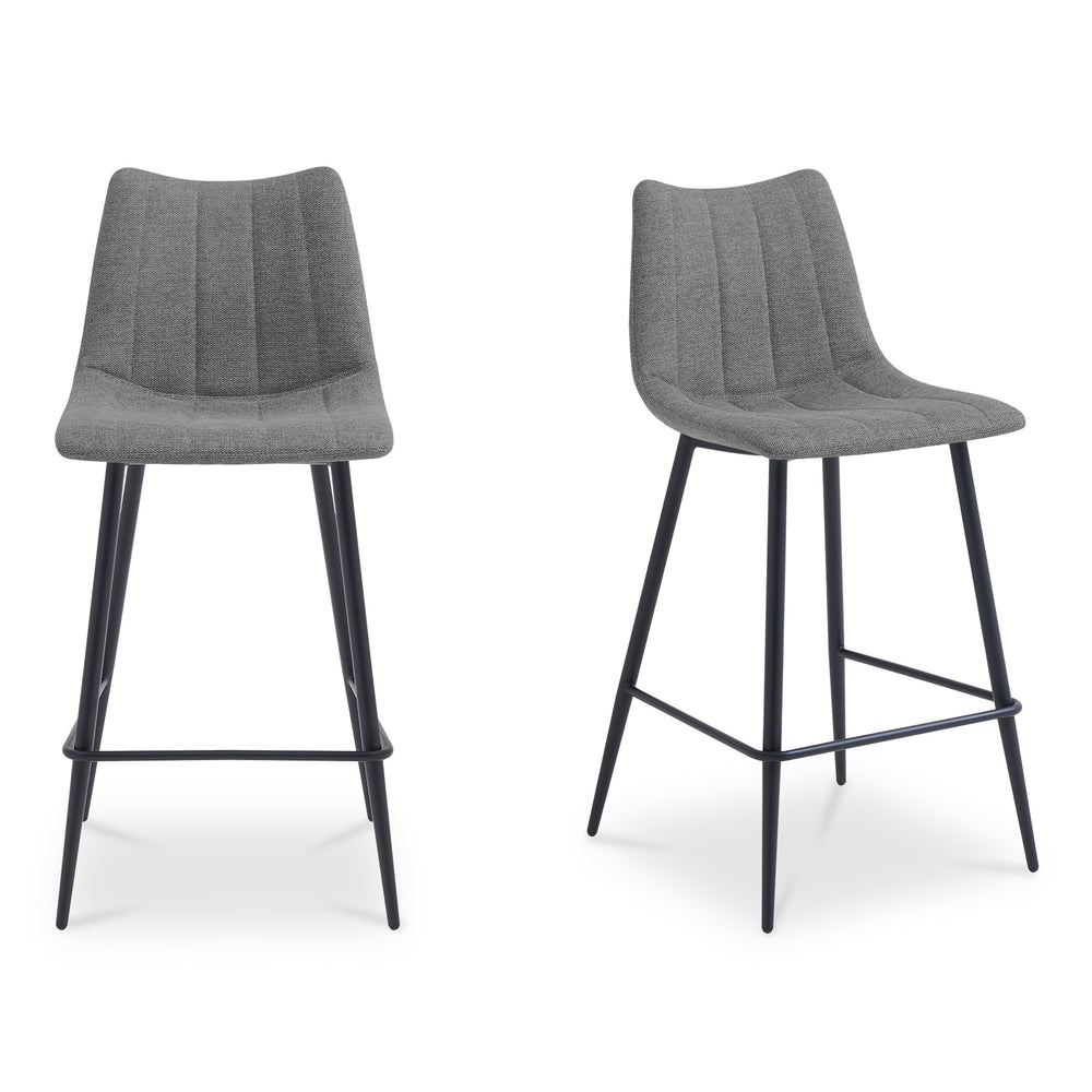 Moe's Alibi Bar Stool Dark Grey Set of Two