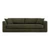 Rue Sleeper Sofa in Deep Green with Feather Fill
