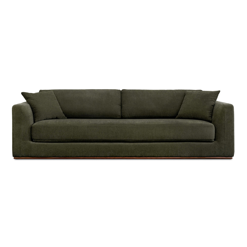 Rue Sleeper Sofa in Deep Green with Feather Fill