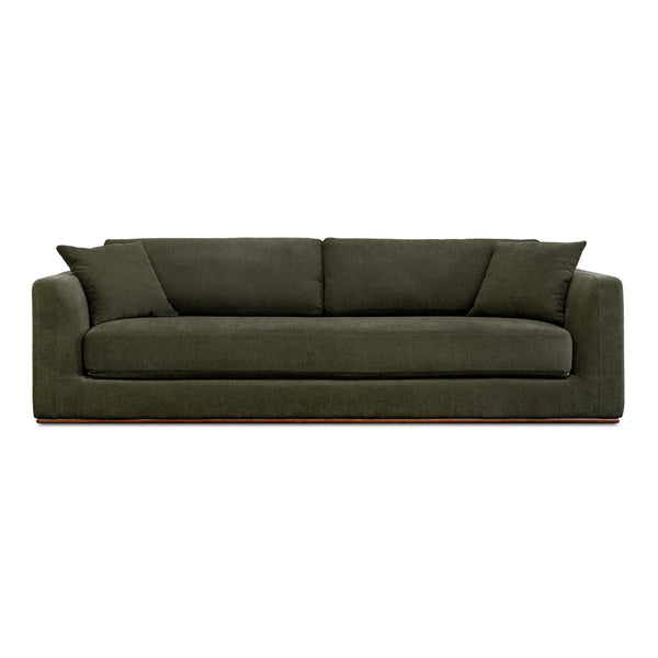 Rue Sleeper Sofa in Deep Green with Feather Fill