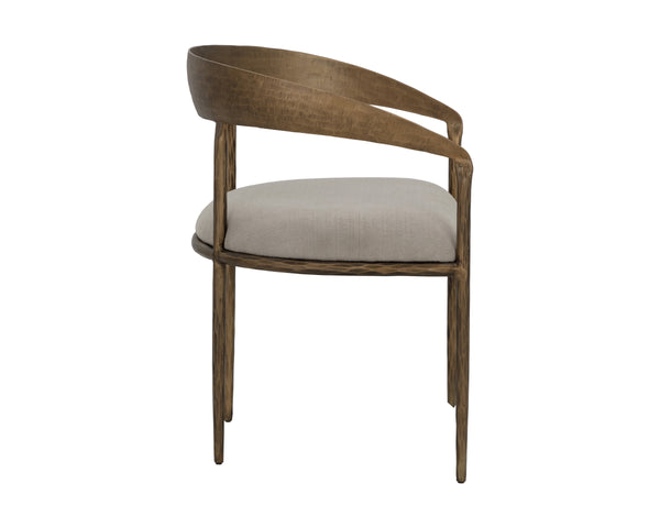 ZANATTA DINING ARMCHAIR - ZENITH TAUPE GREY