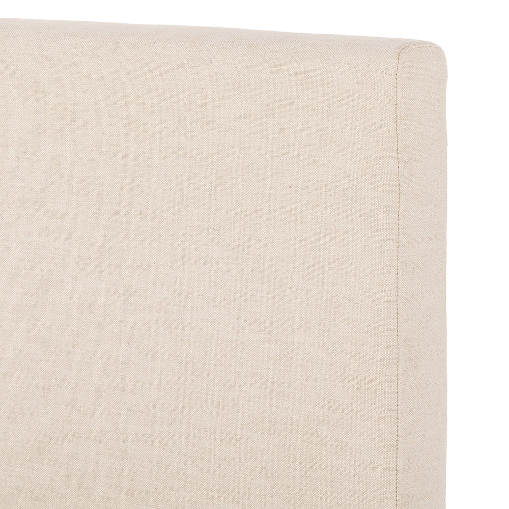 Martina Bed Wide King in Bergamo Parchment