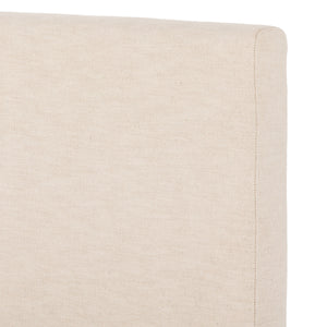 Martina Bed Wide King in Bergamo Parchment