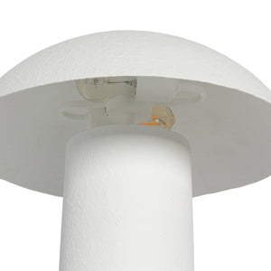 Santorini Table Lamp In Matte White Plaster