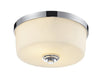 Lamina 2 Light Flush Mount in Chrome  Finish