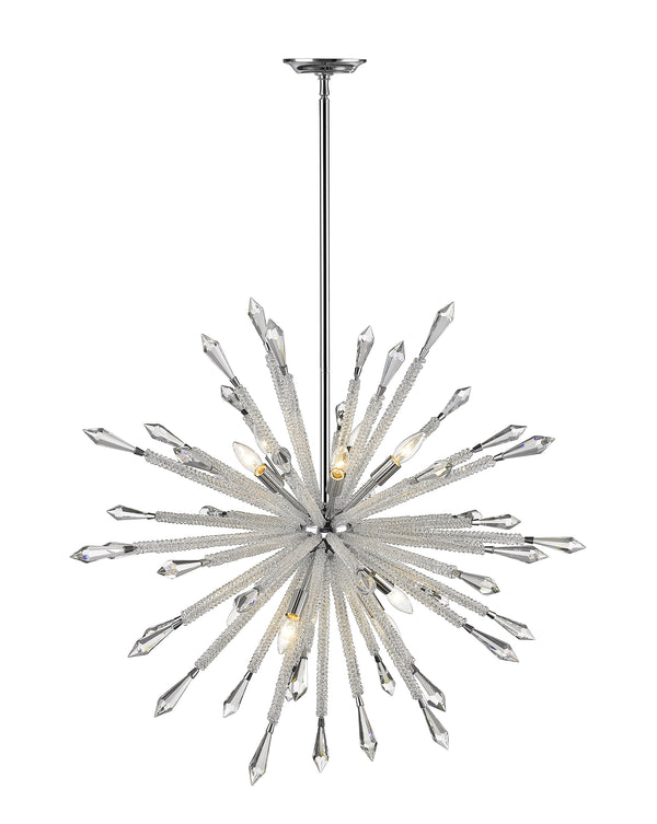 Soleia 10 Light Chandelier in Chrome  Finish