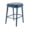 Rylee KD Chenille Backless Counter Stool, Millburry Blue