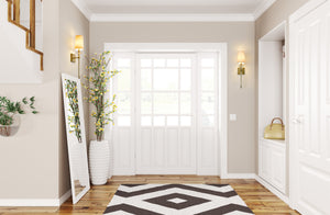 Ava 1 Light Wall Sconce in Rubbed Brass Finish