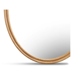 Moe's Alcott Oval Mirror in Oak Finish