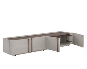 JAMILLE MEDIA CONSOLE AND CABINET - CREAM