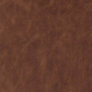Rylee KD Faux Leather Backless Counter Stool, Vintage Cognac 