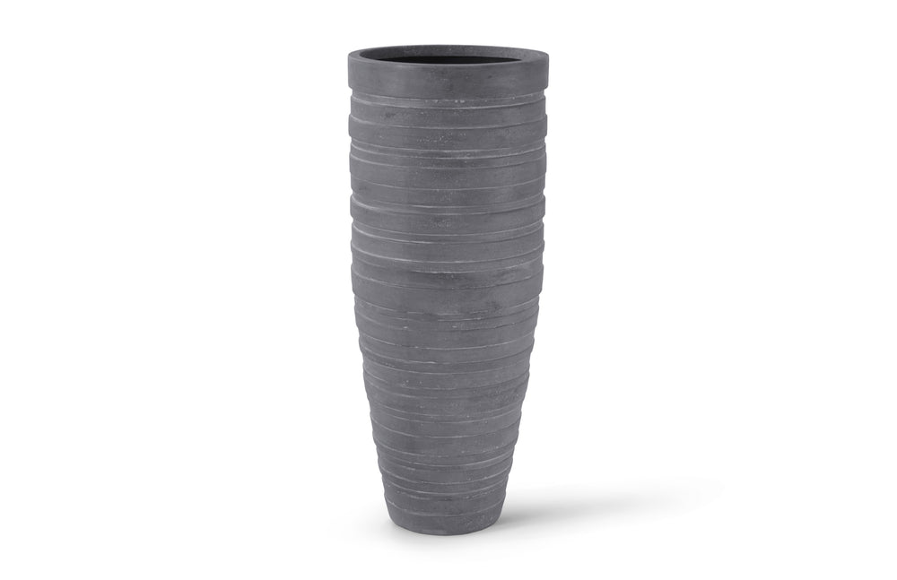 June Slim Planter, Raw Gray, Large