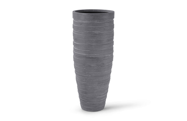 June Slim Planter, Raw Gray, Large