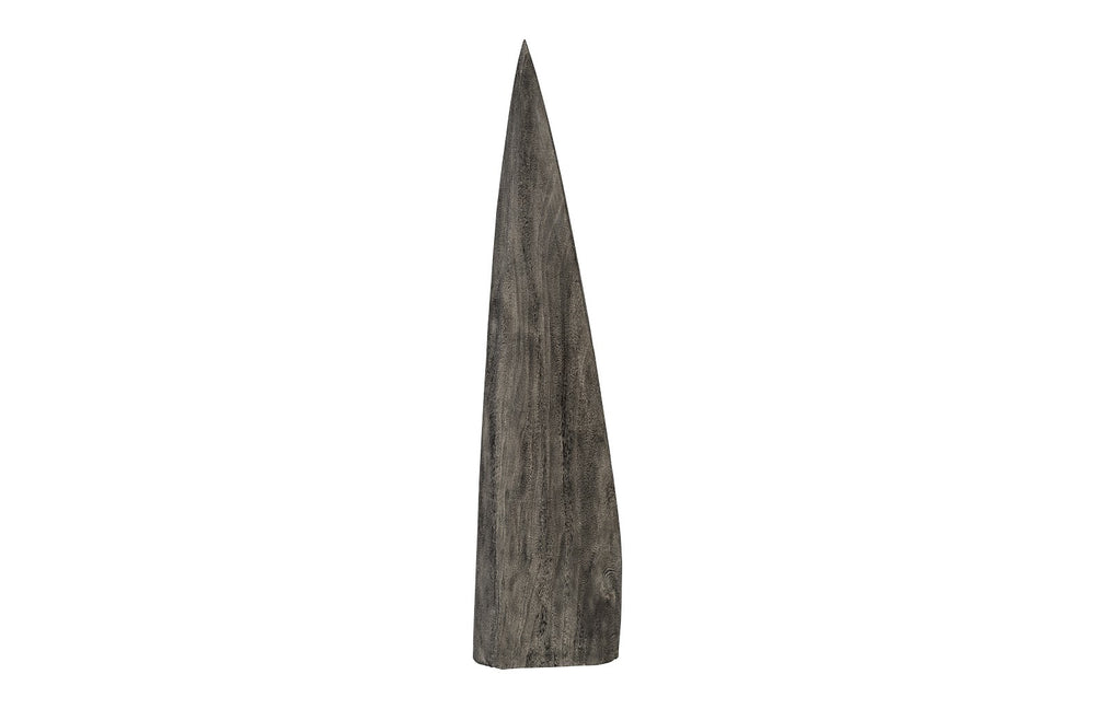 Shark Tooth Sculpture, Grey Stone, Small