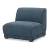 Moe's Fraser Slipper Chair in Deep Blue