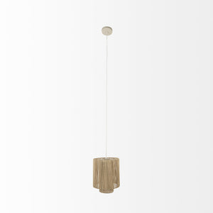 Aviario 14.2 L x 14.2 W x 14.2 H Natural Cane Cylindrical Pendant Light