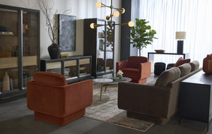 EVERTON SOFA - MEG DARK BROWN
