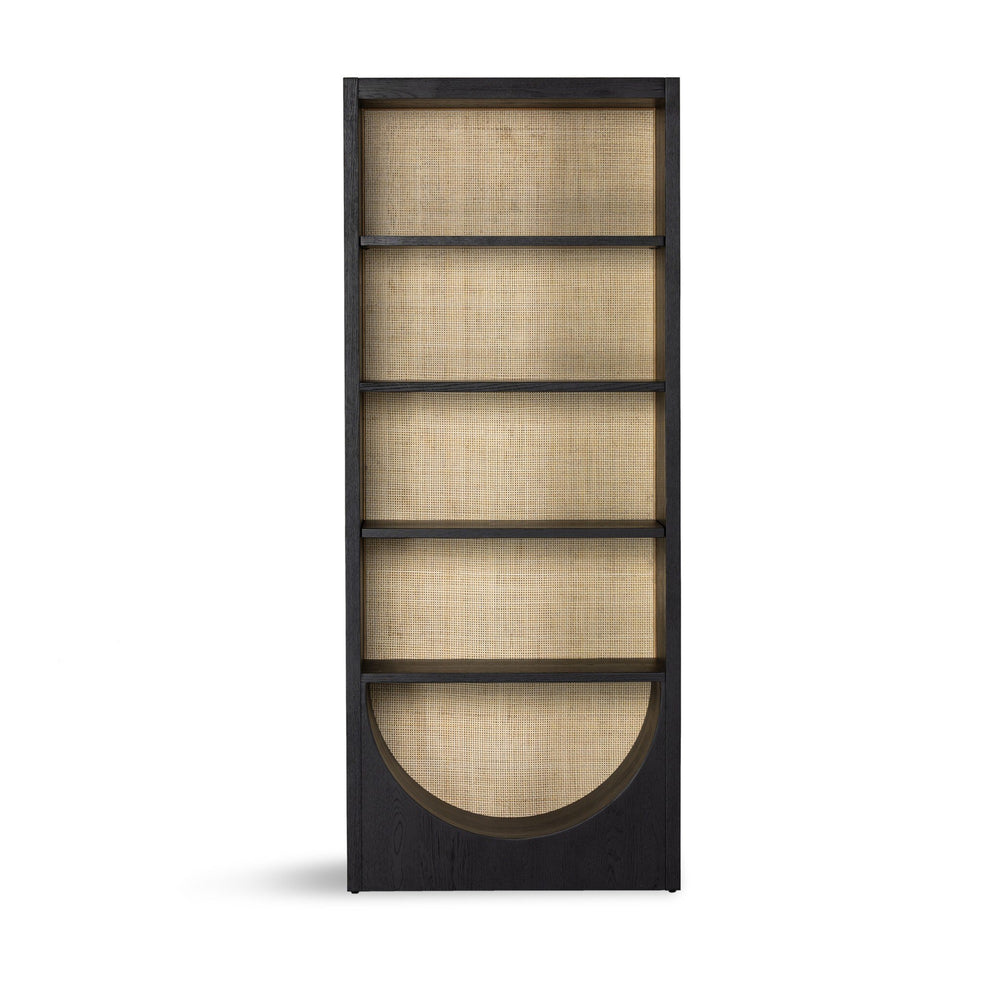 Higgs Bookcase - Brushed Ebony Oak Veneer
