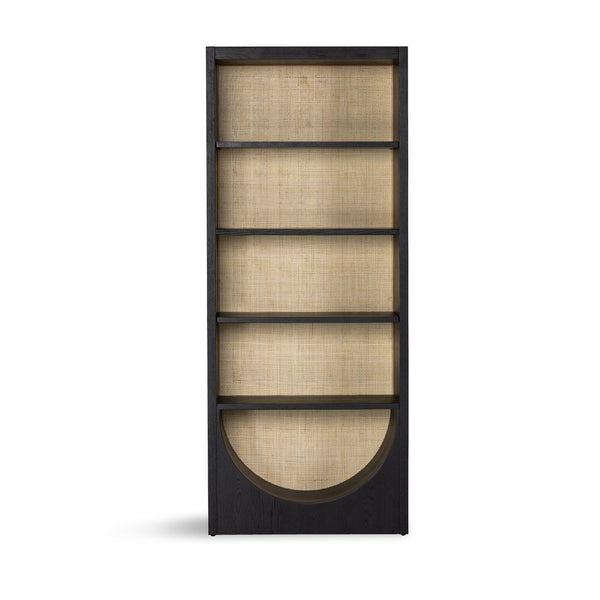 Higgs Bookcase - Brushed Ebony Oak Veneer