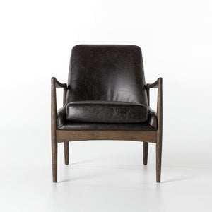 Braden Leather Chair-Durango Smoke