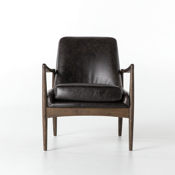 Braden Leather Chair-Durango Smoke