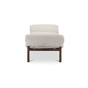 Cardero Daybed in Ivory with Ash Frame