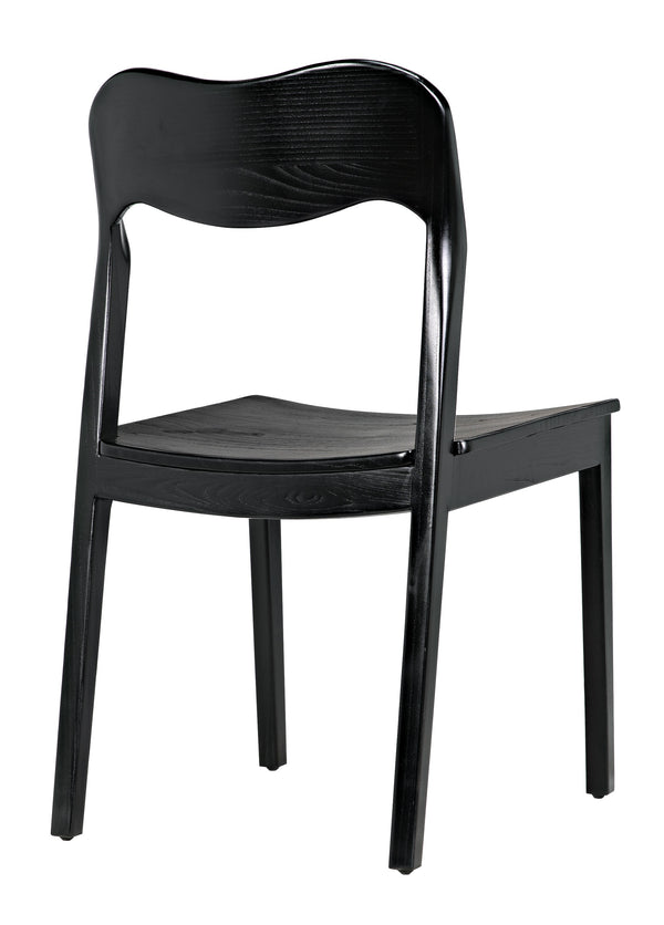Weller Sungkai/Mindi Chair in Charcoal Black
