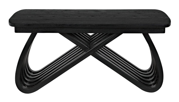 Infinity Sungkai/Mindi Coffee Table in Charcoal Black