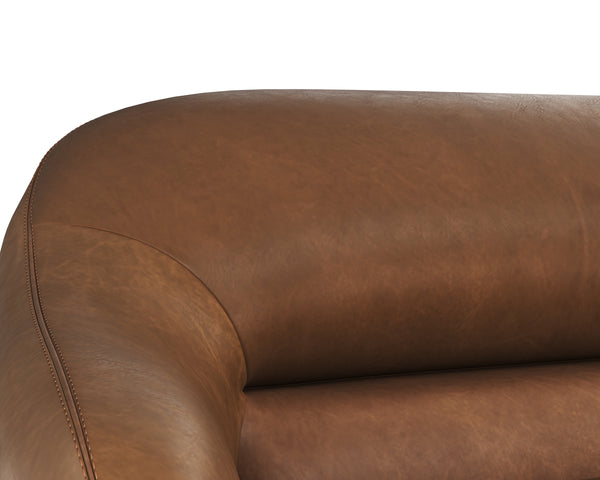 ARMANI SOFA - COGNAC LEATHER