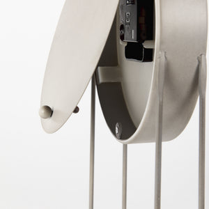 Aurus Matte Gray Metal Table Clock