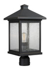 Portland 1 Light Post Mount Light in Oil Rubbed Bronze Finish