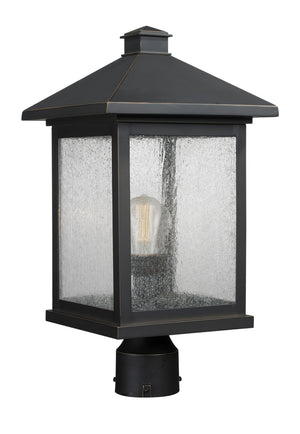Portland 1 Light Post Mount Light in Oil Rubbed Bronze Finish