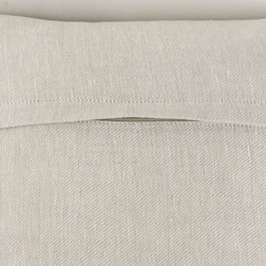 Mae 20L x 20W Beige Fabric Decorative Pillow Cover