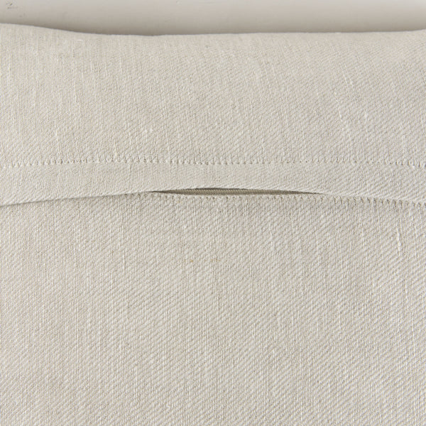Mae 20L x 20W Beige Fabric Decorative Pillow Cover
