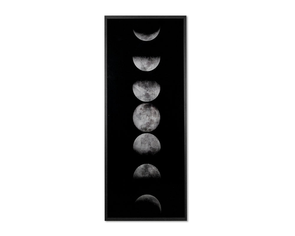 MOON PHASES - 72" X 30" - CHARCOAL FRAME